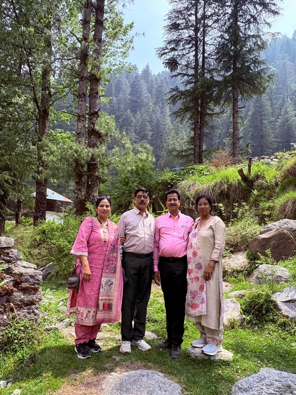Mansi and Mayank Parents Together in Bir